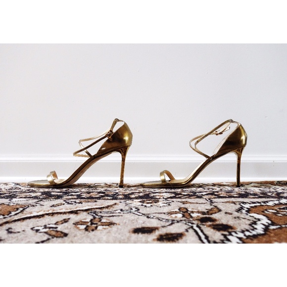 Jimmy Choo Shoes - Jimmy Choo Gold Strappy Sandals sz 41 - NWD